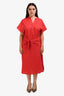 Vince Red Caftan Dress Size M