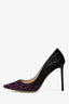 Jimmy Choo Purple Glitter 'Romy 100' Pumps Size 41