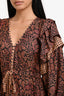 Ulla Johnson Orange/Black Patterned Serephina Dress Size 2
