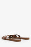 Hermès Brown Leather Oran Sandals Size 41