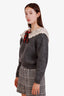 Miu Miu 2020 Mohair Crochet-Knit Collar Sweater Size 36