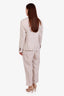 Brunello Cucinelli Beige Linen Single-Breasted Blazer and Pants Set Size 44/10