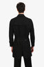 Burberry Black Cotton Midi Belted Trench Coat Size 46 Mens