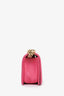 Pre-loved Chanel™ 2016-2017 Pink Stingray Leather Small Boy Bag