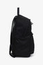 Prada Black Nylon Saffiano Leather Zip Backpack