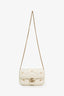 Gucci White GG Marmont Small Crossbody Bag GHW