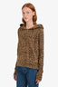 Nili Lotan Leopard Print Cotton 'Janie' Hoodie Size XS