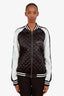 Versace Black Cotton Logo Zip Up Bomber Jacket Size 48