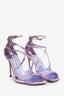 Jimmy Choo Purple Patent Open Toe Strappy Heels Size 41