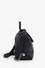 Pre-loved Chanel™ 2018 Black Grained Calfskin Stitched Braided Drawstring Backpack