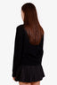Prada Black Wool Cashmere Logo Crew Neck Sweater Size 36