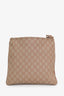 Gucci Brown GG Supreme Monogram Small Flat Messenger Bag