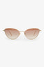 Oliver Peoples x Khaite Gold 1998c Cat Eye Sunglasses