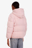 Miu Miu 2021 Pink Virgin Wool Bomber Jacket Size 36