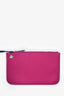 Hermès 2020 Magenta Canvas/Navy Leather Herbag 31