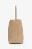The Row Beige Grained Calfskin Large NS Park Tote Bag