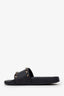 Valentino Black Rockstud Rubber Slide Size 35