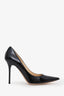 Jimmy Choo Black Patent Label Pointed Toe 'Abel' Heels Size 35.5