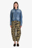 Nili Lotan Green Multicolour Camouflage Pants Size 4