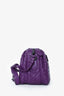 Bottega Veneta Purple Intrecciato Leather Camera Crossbody Bag