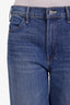 Mother Blue Denim Wide Leg Frayed Jeans Size 29