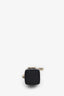 Pre-loved Chanel™ 2021 Black Caviar Quilted CC Lipstick Case with Gold Chain