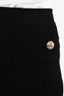 Balmain Black Button Details Mini Skirt Size 40