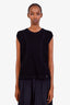 Pre-loved Chanel™ Navy Cotton Knit Top Size 42