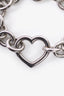 Tiffany & Co. Sterling Silver Heart Clasp Link Bracelet