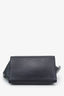 Celine Black/Taupe Leather Suede Medium Trapeze Top Handle Bag with Strap