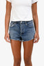 Agolde Blue Denim Distressed Cut-Off Shorts Size 27