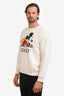 Gucci x Disney Cream Cotton Mickey Mouse Printed Sweatshirt Size M Men's