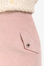 Maje Light Pink Corduroy Jupe Mini Skirt Size 36