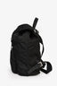 Prada Black Nylon Logo Plaque Single Buckle Backpack
