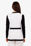 L'Agence Black/White Long Sleeve Button Up Cardigan Size XS