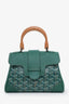 Goyard Green Saigon Mini Top Handle Bag With Strap