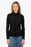 Pre-loved Chanel™ Dark Grey Wool Silk Button-Up Top Size 36