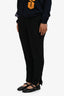 Stella McCartney Black Cinched Waist Tapered Pants Size 44