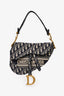 Christian Dior 2020 Blue Oblique Saddle Bag