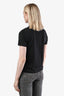 Burberry Black Cotton Short Sleeve Logo T-Shirt Size S