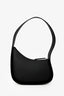 The Row Black Leather Half Moon Top Handle