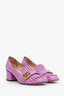 Gucci Pink Leather Marmont Heel Size 37.5