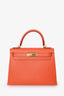 Hermès 2011 Orange Epsom Kelly Sellier 28 GHW