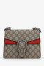 Gucci Beige/Red Canvas Leather Mini Dionysus Chain Shoulder Bag