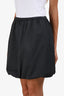 Samsoe Samsoe Grey Wool Blend Drawstring Saroko Mini Skirt Size S