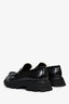 Alexander McQueen Black Leather Chunky Loafers Size 38