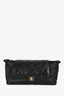 Pre-loved Chanel™ Pre-Fall Winter 2026 Black Quilted Lambskin Drawstring Clutch