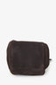 Prada Brown Suede Logo Tassel Pouch