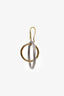 David Yurman Bonded Sterling Silver and 18K Yellow Gold Oval Mobile Drop Earrings