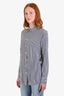 Equipment Black/White Silk Stripe Long Sleeve Button Down Shirt Size S